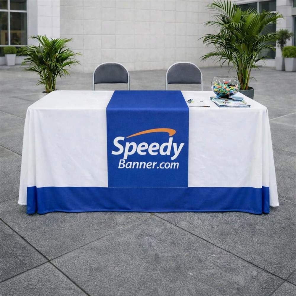 Custom printed table runner banner