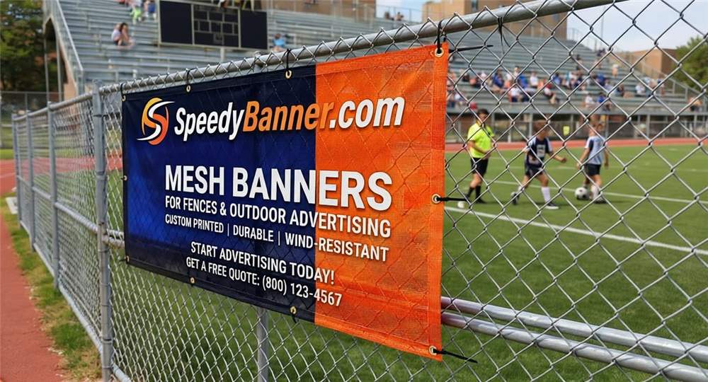 Mesh Banner at Sports Field