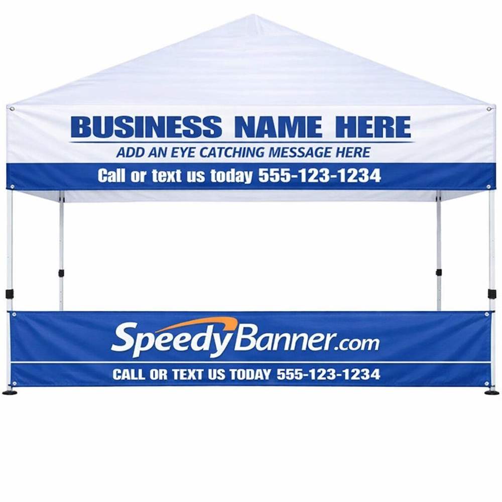 Tent Banner Example - Side Skirt