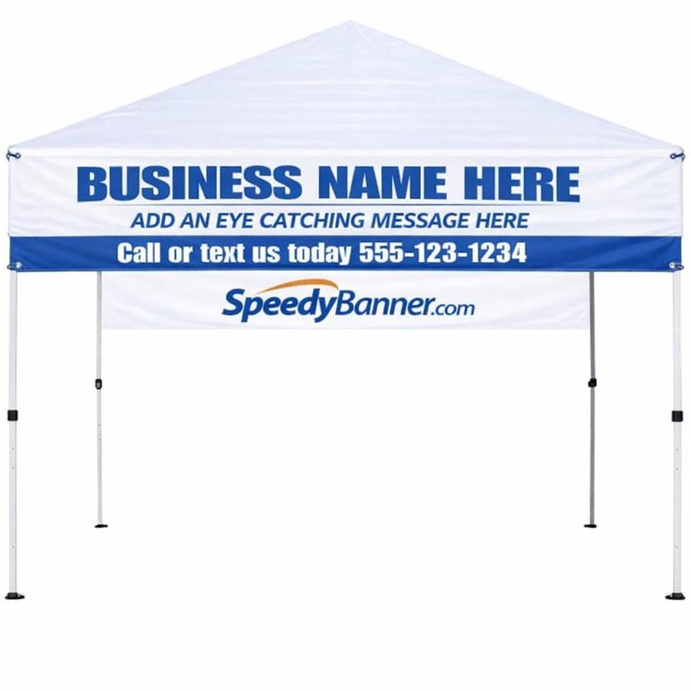 Tent Banner Example - Valance